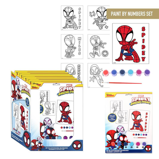 SET DE PAPELERÍA COLOREABLE SPIDEY - Imagen 1