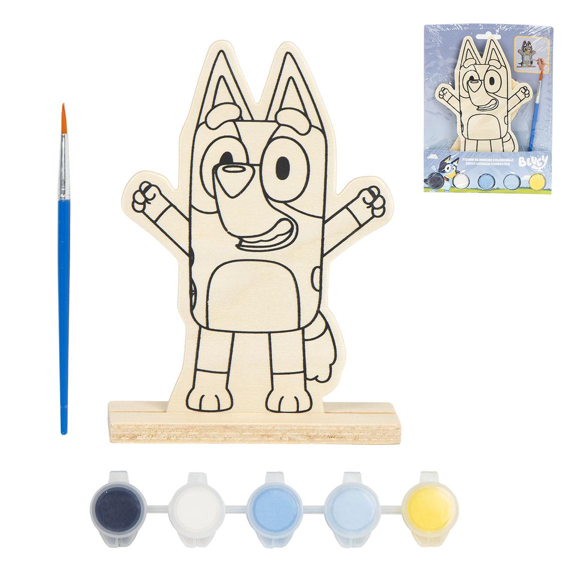 FIGURAS COLOREABLES MADERA BLUEY - Imagen 1