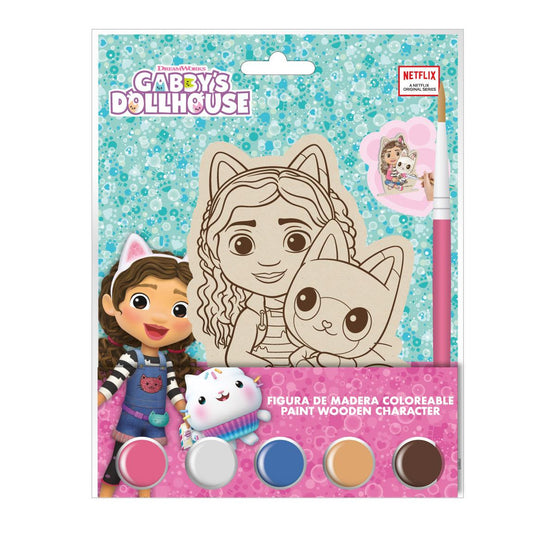 FIGURAS COLOREABLES MADERA GABBY´S DOLLHOUSE - Imagen 1