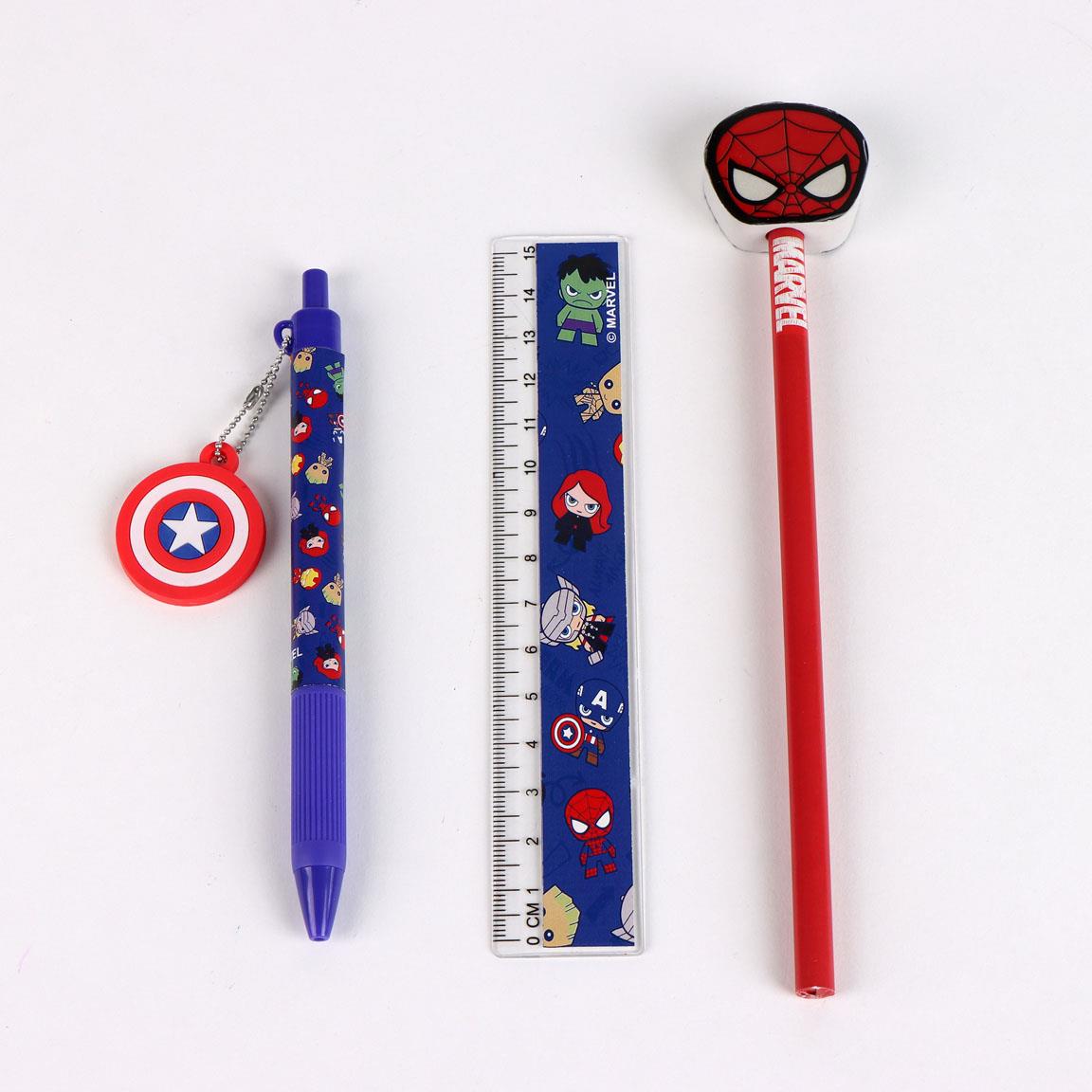 SET DE PAPELERÍA PORTALÁPICES AVENGERS - Imagen 2