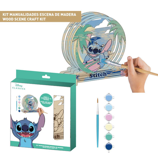FIGURAS COLOREABLES MADERA STITCH - Imagen 1