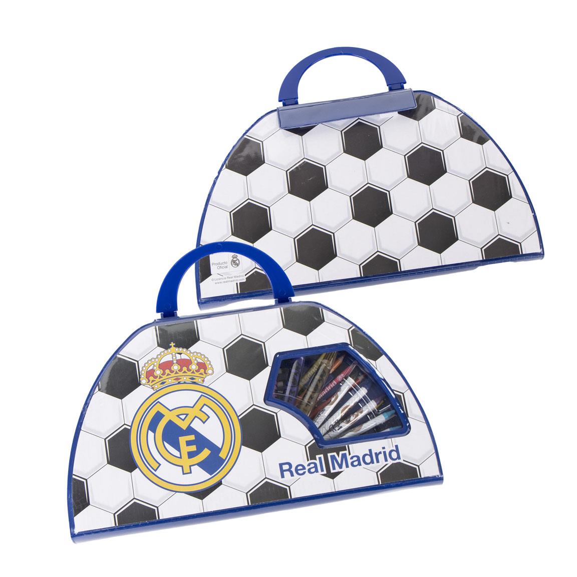 SET PAPELERÍA COLOREABLE 50 PIEZAS REAL MADRID - Imagen 2