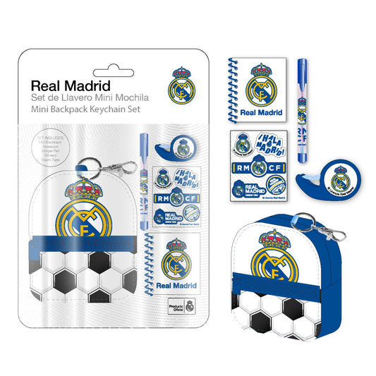 SET DE PAPELERÍA MINIMOCHILA REAL MADRID - Imagen 1