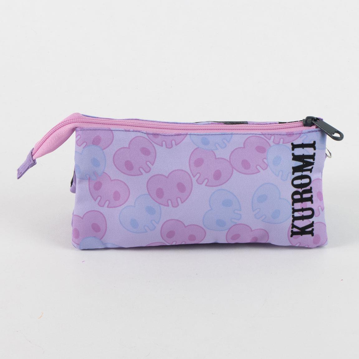ESTUCHE PORTATODO 3 COMPARTIMENTOS HELLO KITTY KUROMI