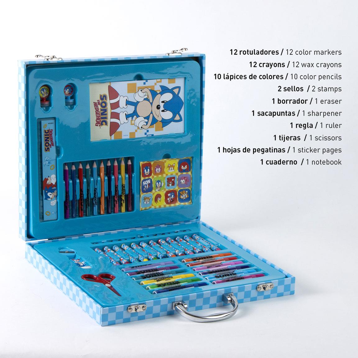 SET COLOREABLE MALETIN SONIC