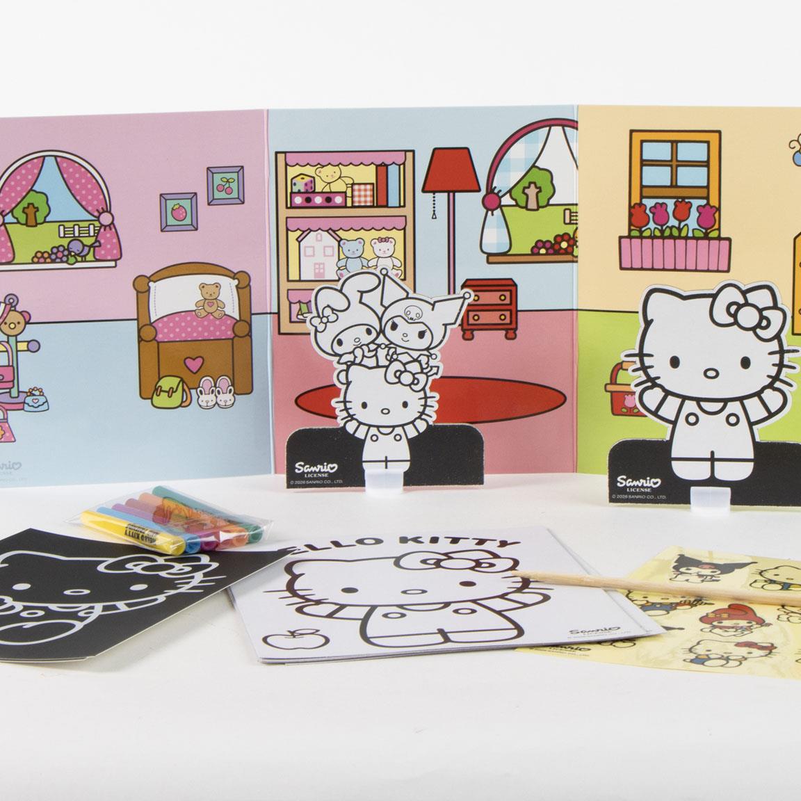 SET COLOREABLE BOLSO HELLO KITTY