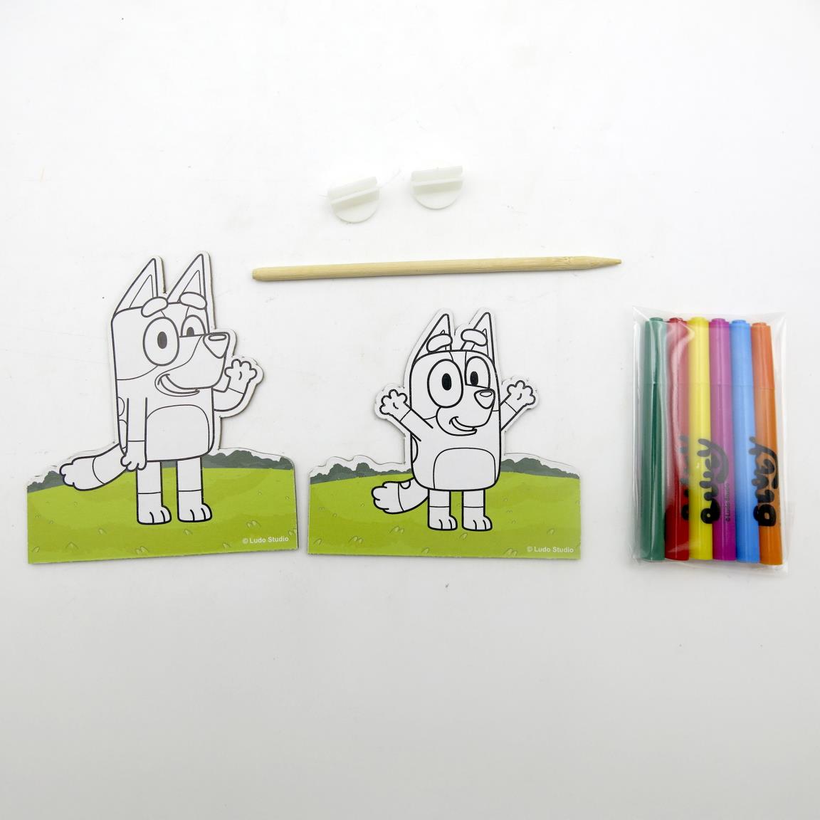 SET COLOREABLE MOCHILA BLUEY