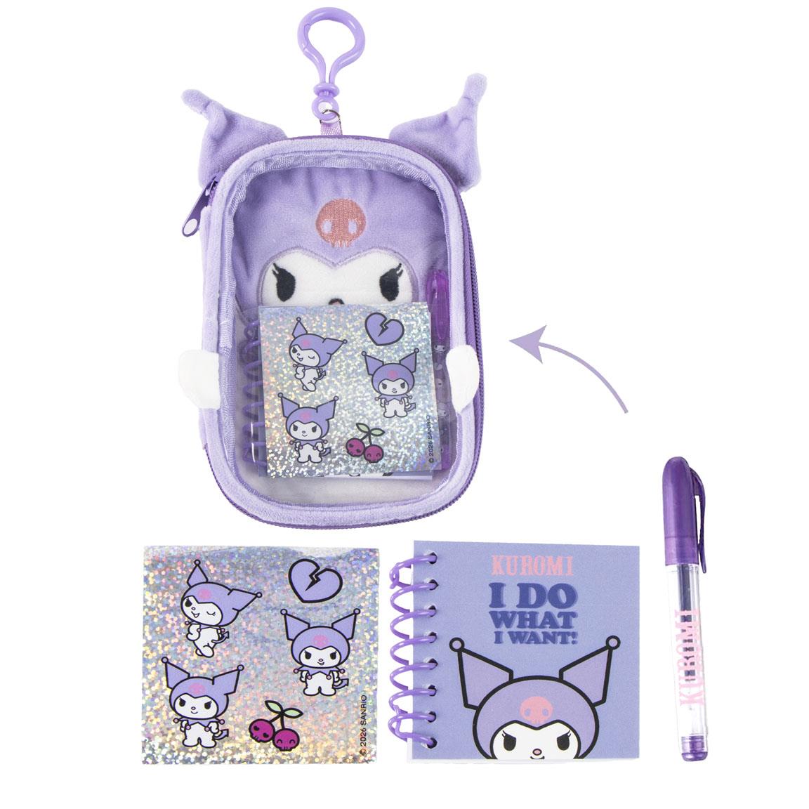SET DE PAPELERIA PELUCHE HELLO KITTY KUROMI