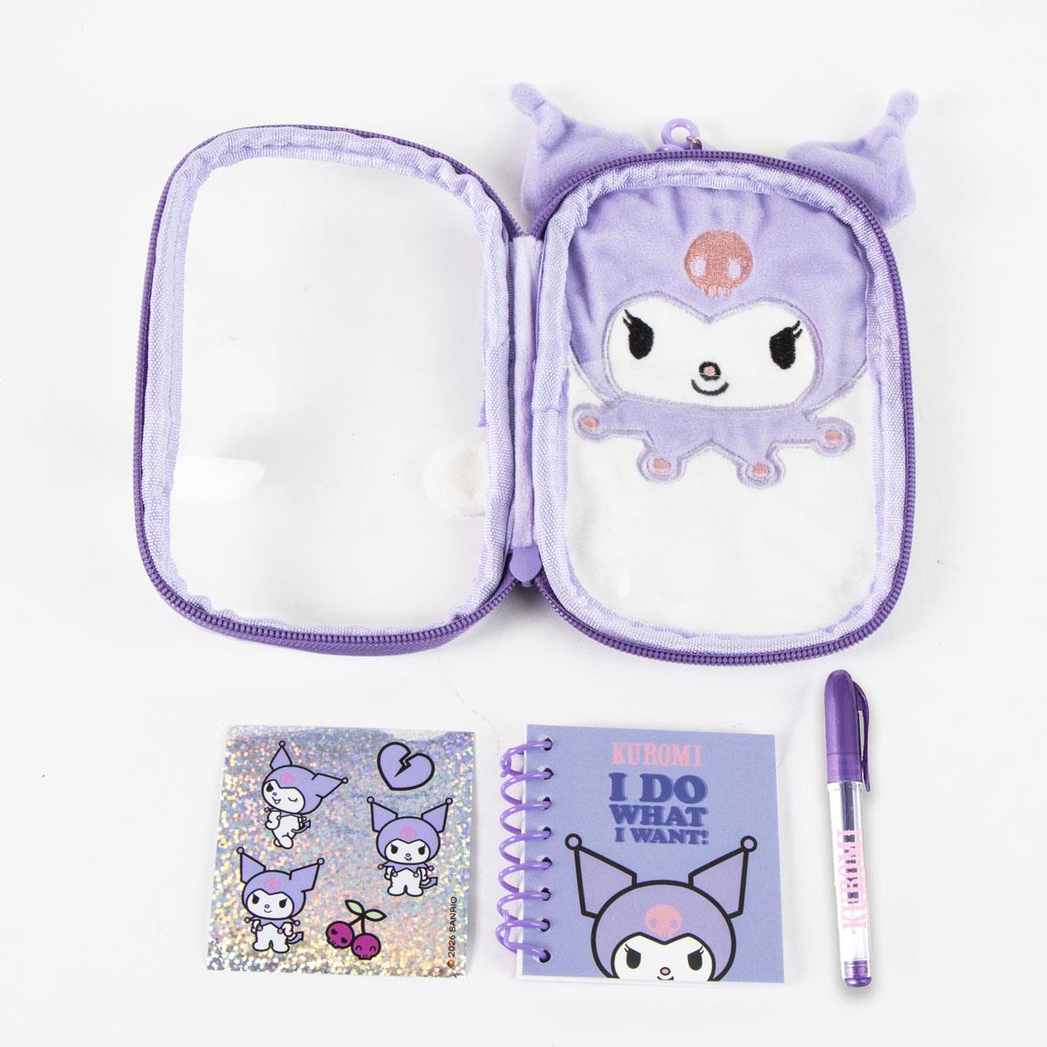 SET DE PAPELERIA PELUCHE HELLO KITTY KUROMI