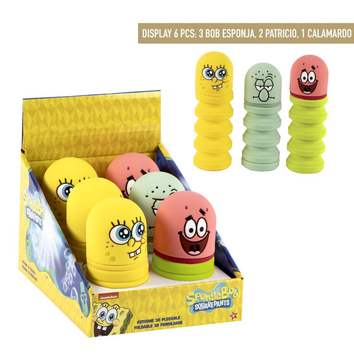 ESTUCHE PORTATODO SILICONA BOB ESPONJA