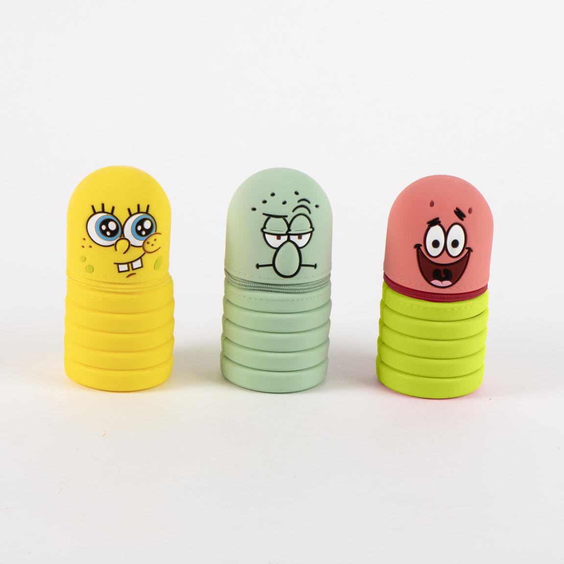ESTUCHE PORTATODO SILICONA BOB ESPONJA