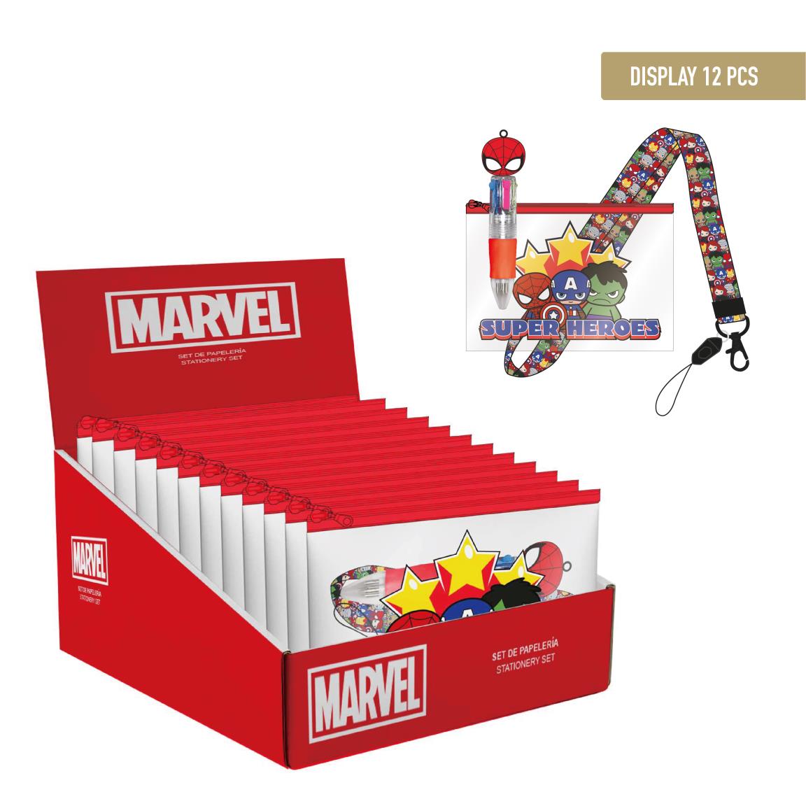 SET DE PAPELERIA COLGANTE MARVEL