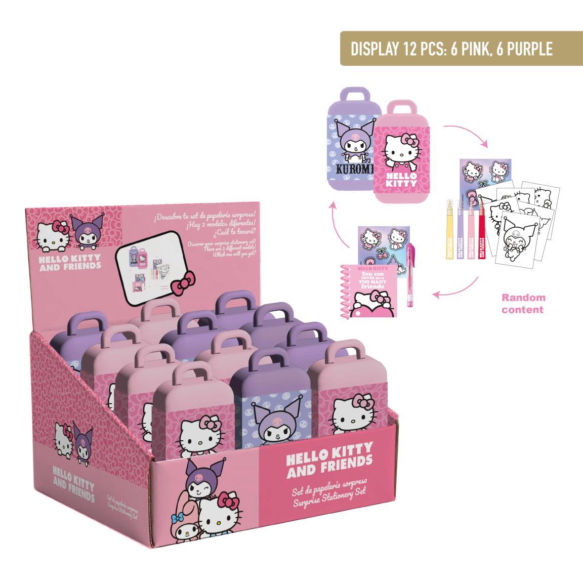 SET DE PAPELERIA SORPRESA HELLO KITTY