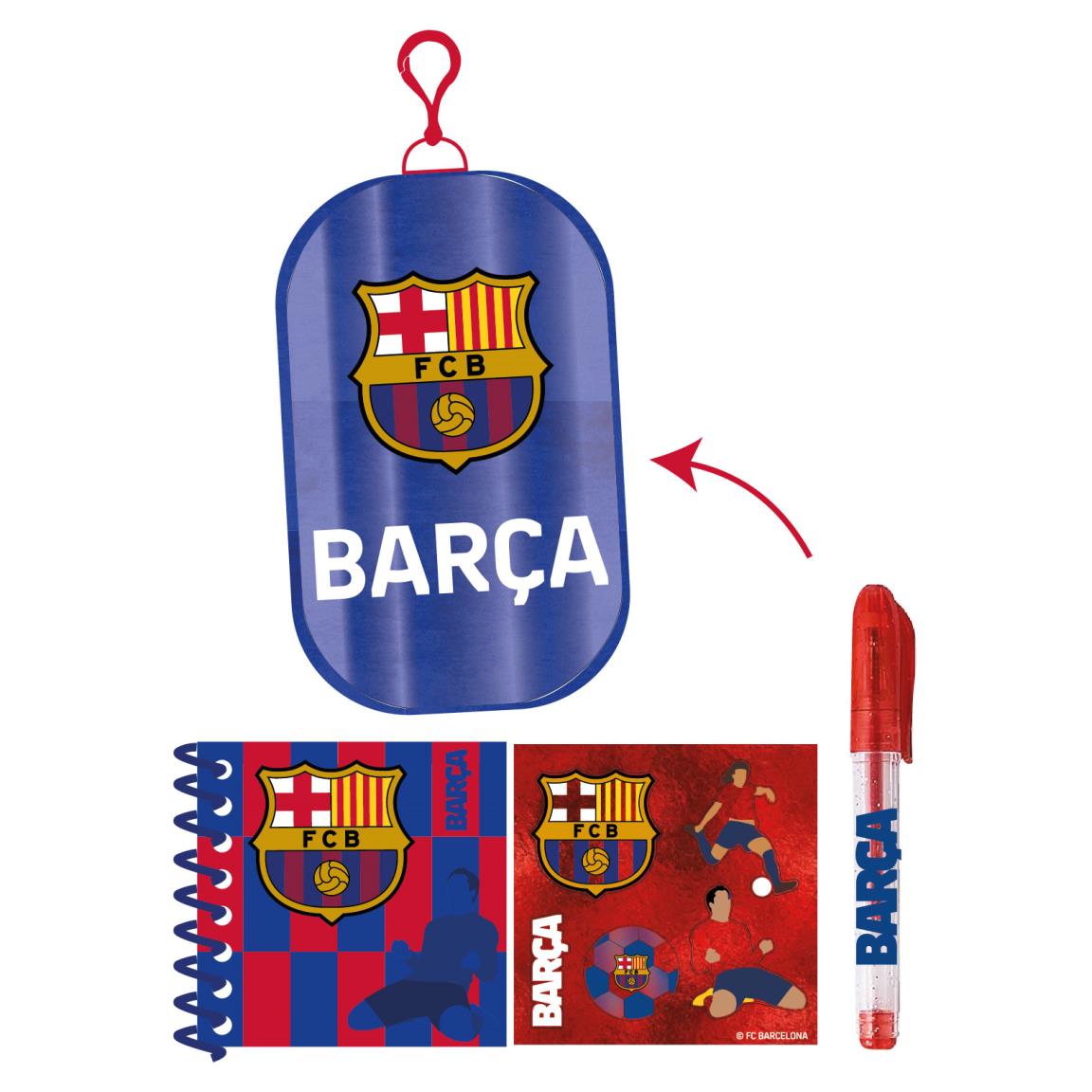 SET DE PAPELERIA PELUCHE FC BARCELONA