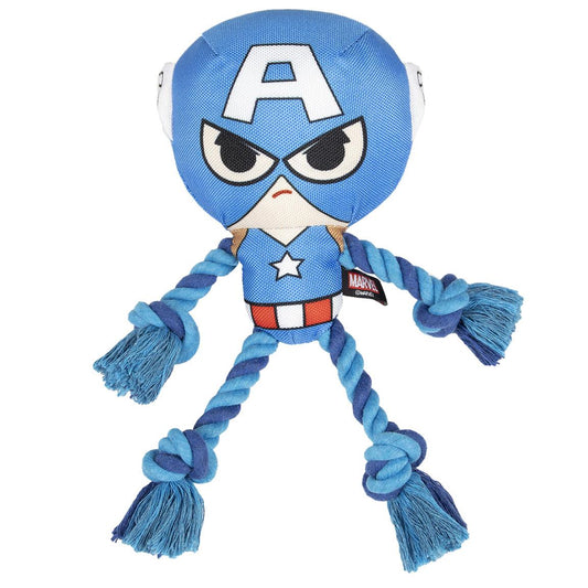 JUGUETE PARA PERRO CUERDA AVENGERS CAPITAN AMERICA - Imagen 1