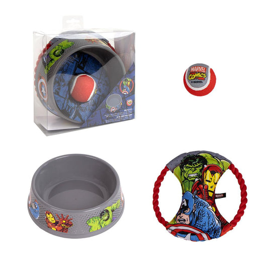 SET PARA MASCOTAS JUGUETE MARVEL - Imagen 1