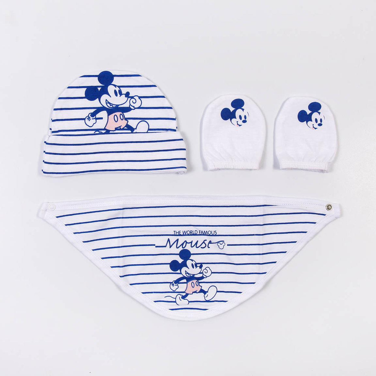 PACK REGALO RECIEN NACIDO 4 PIEZAS MICKEY