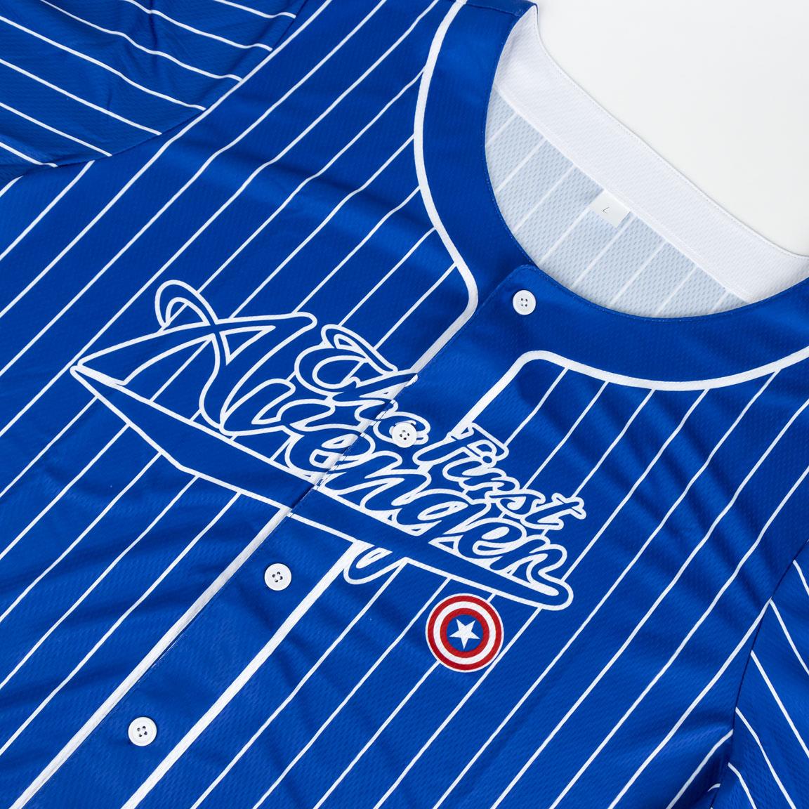 CAMISETA CORTA BASEBALL AVENGERS CAPITAN AMERICA - Imagen 3