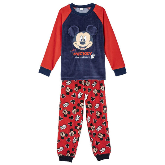 PIJAMA LARGO CORAL FLEECE APLICACIONES MICKEY - Imagen 1