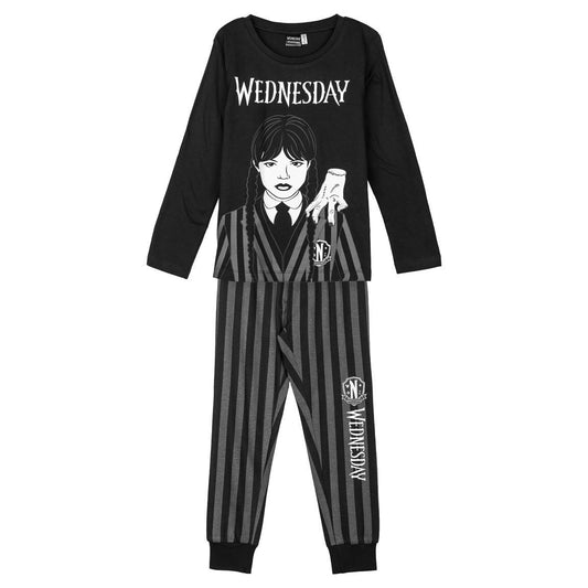 PIJAMA LARGO SINGLE JERSEY WEDNESDAY - Imagen 1