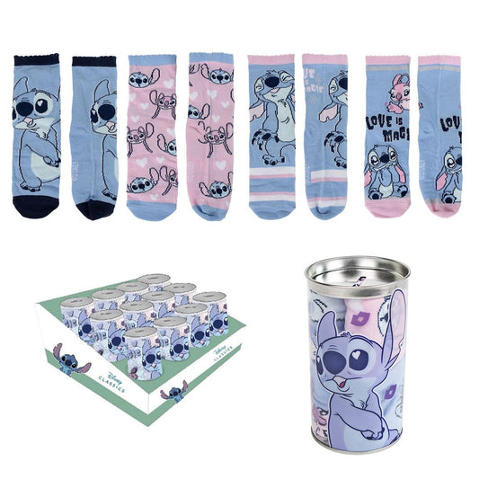 PACK CALCETINES 4 PIEZAS STITCH - Imagen 1