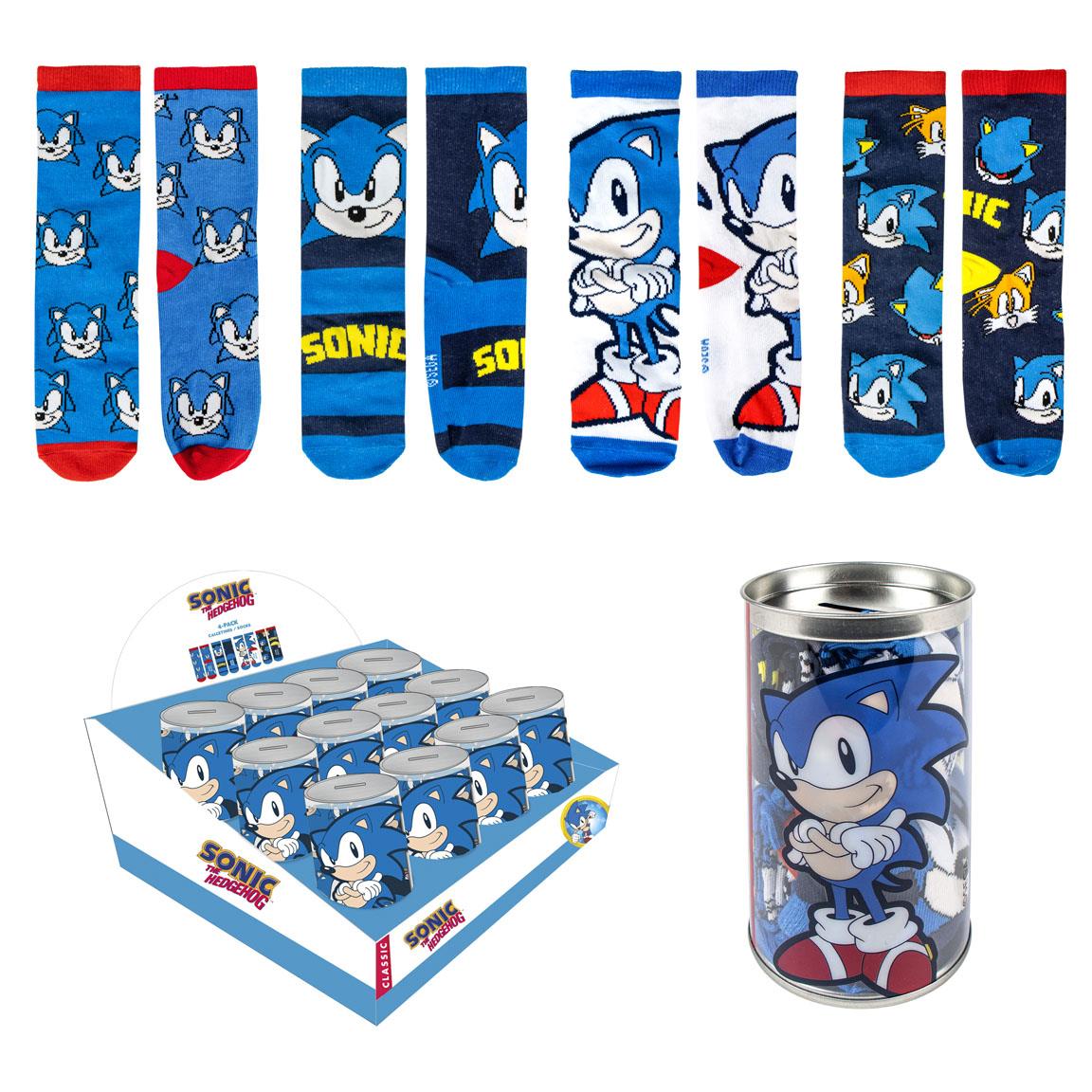 PACK CALCETINES 4 PIEZAS SONIC