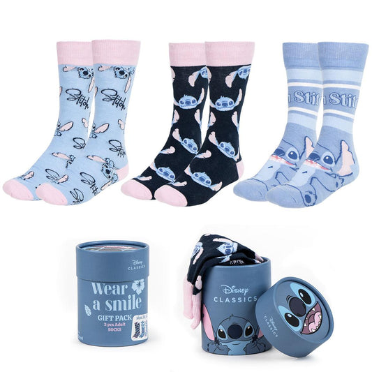 PACK CALCETINES 3 PIEZAS STITCH - Imagen 1