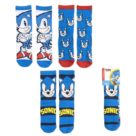 PACK CALCETINES 3 PIEZAS SONIC - Imagen 1