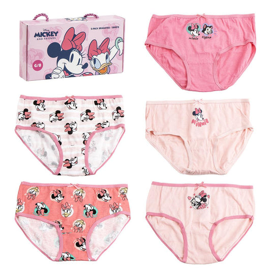 PACK BRAGUITAS SINGLE JERSEY 5 PIEZAS MINNIE - Imagen 1