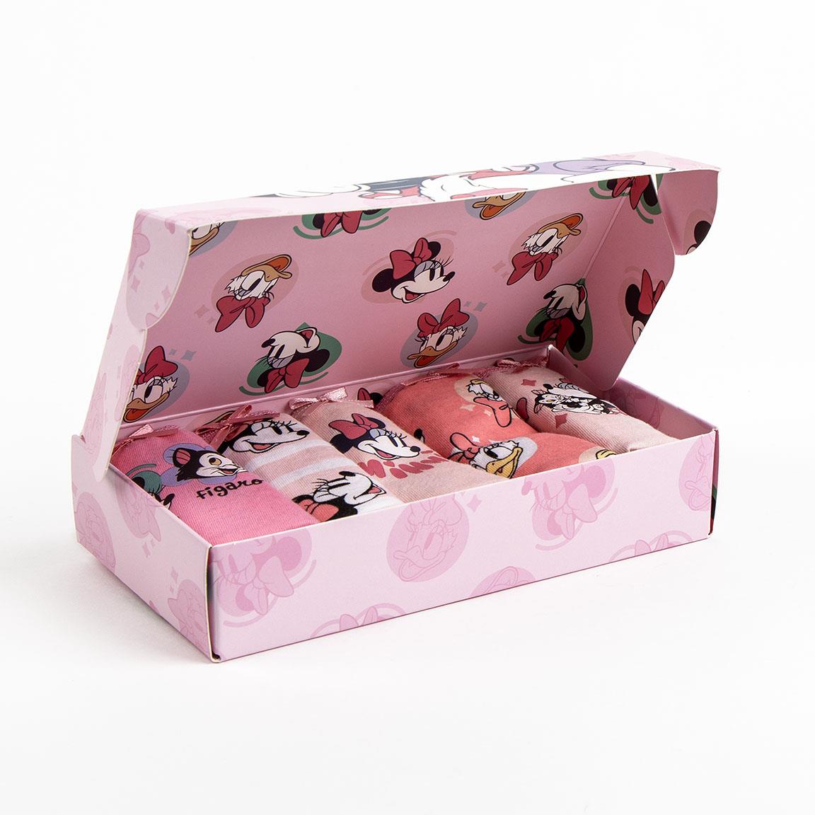 PACK BRAGUITAS SINGLE JERSEY 5 PIEZAS MINNIE - Imagen 2