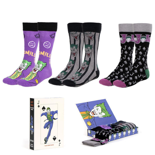 PACK CALCETINES 3 PIEZAS BATMAN JOKER - Imagen 1