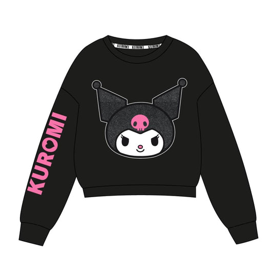 SUDADERA COTTON BRUSHED HELLO KITTY KUROMI - Imagen 1