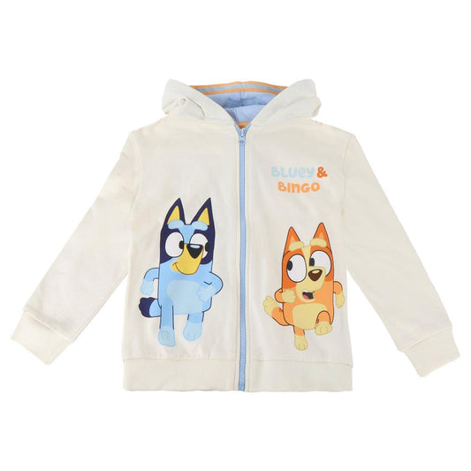 SUDADERA CON CAPUCHA COTTON BRUSHED CREMALLERA BLUEY - Imagen 1