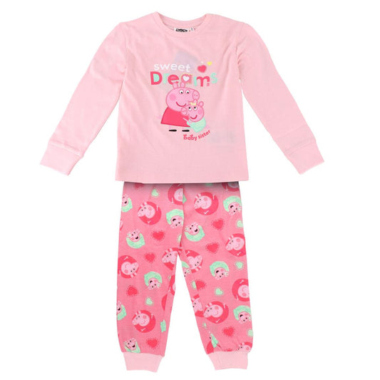 PIJAMA LARGO SINGLE JERSEY PEPPA PIG - Imagen 1