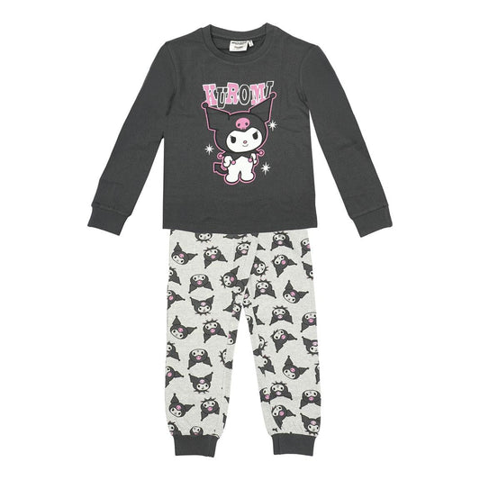 PIJAMA LARGO SINGLE JERSEY HELLO KITTY KUROMI - Imagen 1
