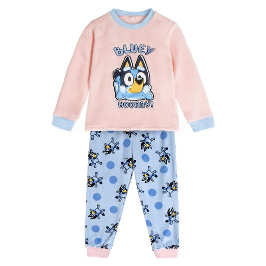 PIJAMA LARGO CORAL FLEECE APLICACIONES BLUEY - Imagen 1