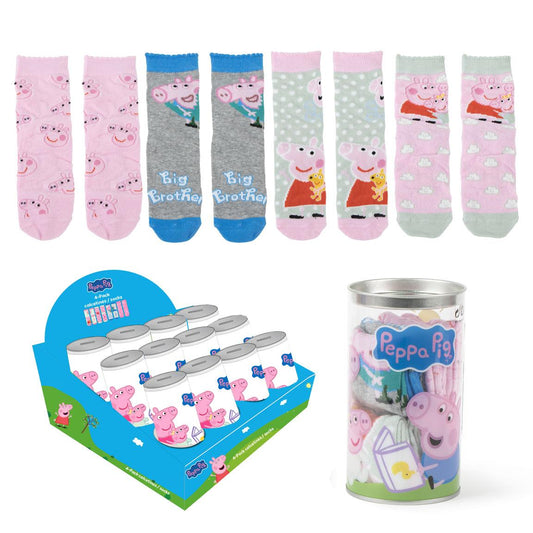 PACK CALCETINES 4 PIEZAS PEPPA PIG - Imagen 1