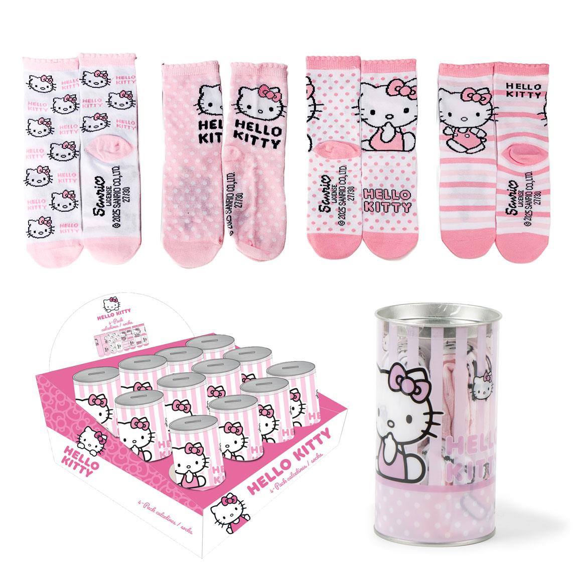 PACK CALCETINES 4 PIEZAS HELLO KITTY - Imagen 1