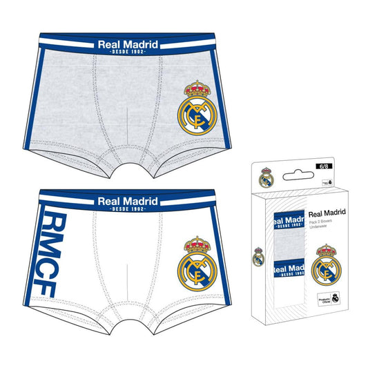 PACK BOXER SINGLE JERSEY 2 PIEZAS REAL MADRID - Imagen 1