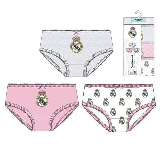 PACK BRAGUITAS SINGLE JERSEY 3 PIEZAS REAL MADRID - Imagen 1