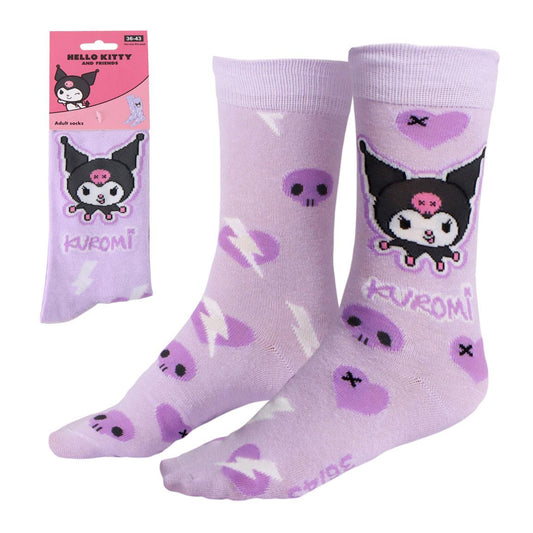 CALCETINES HELLO KITTY KUROMI - Imagen 1