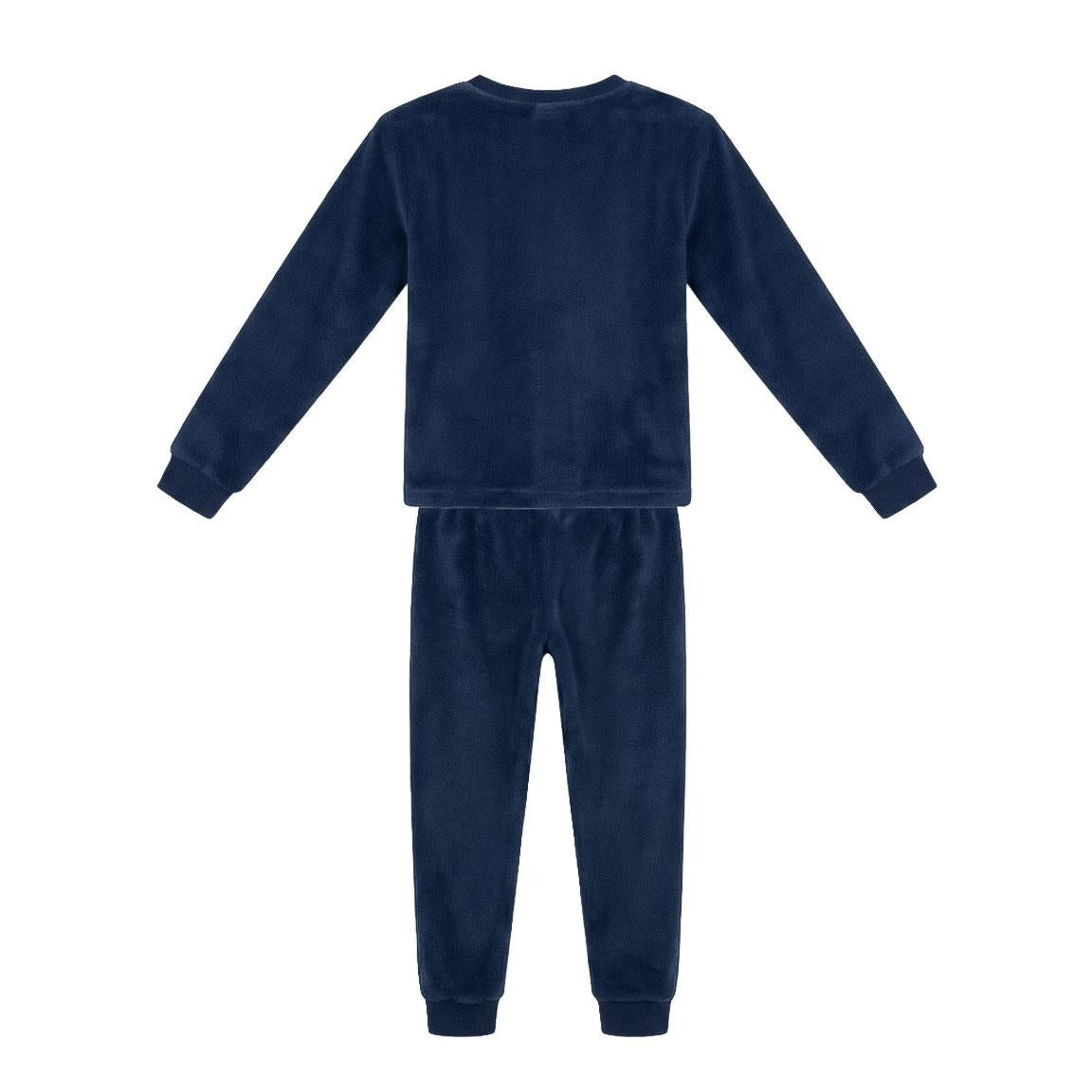 PIJAMA LARGO CORAL FLEECE APLICACIONES REAL MADRID