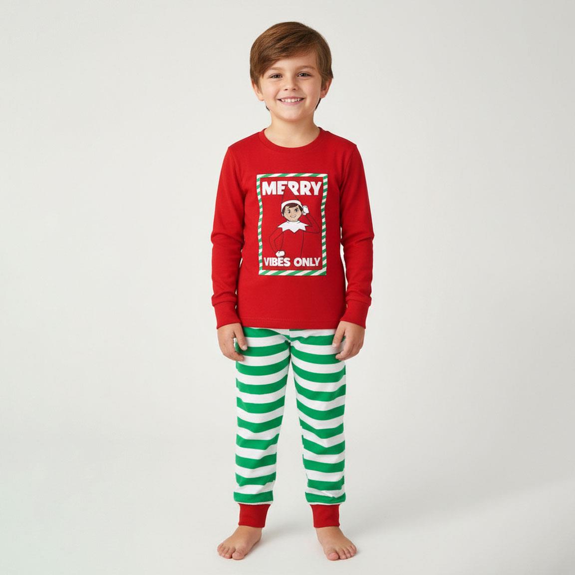 PIJAMA LARGO SINGLE JERSEY NAVIDEÑO THE ELF
