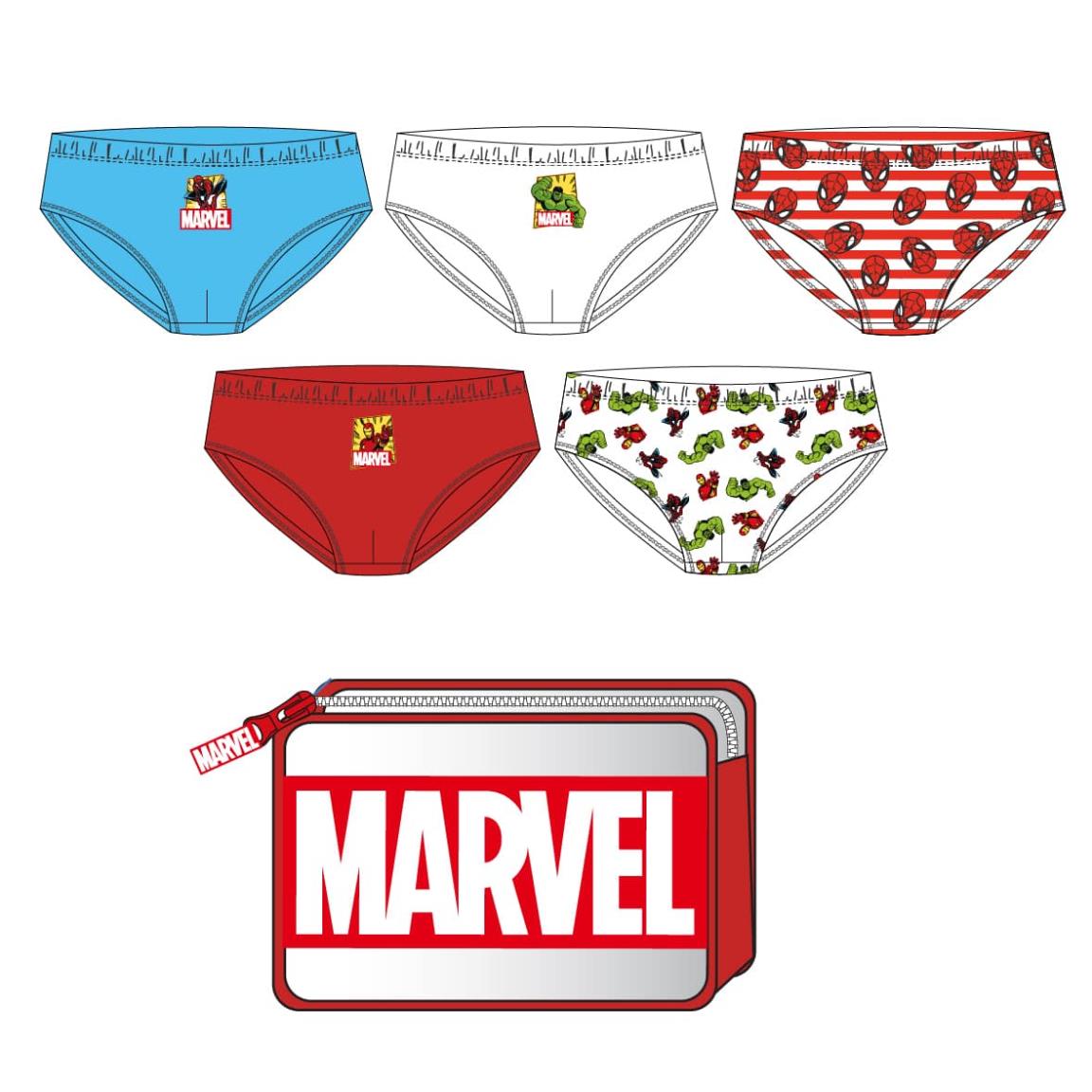 PACK CALZONCILLOS SINGLE JERSEY NECESER MARVEL
