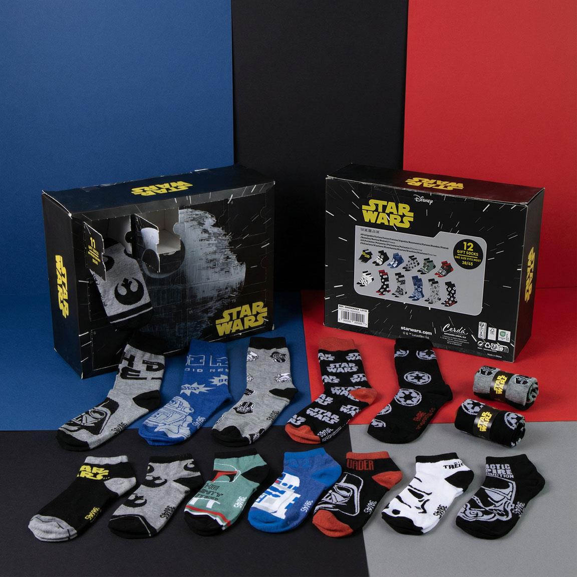 PACK CALCETINES 12 PIEZAS STAR WARS