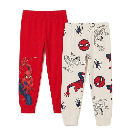 PANTALON LARGO FRENCH TERRY 2 PIEZAS SPIDERMAN