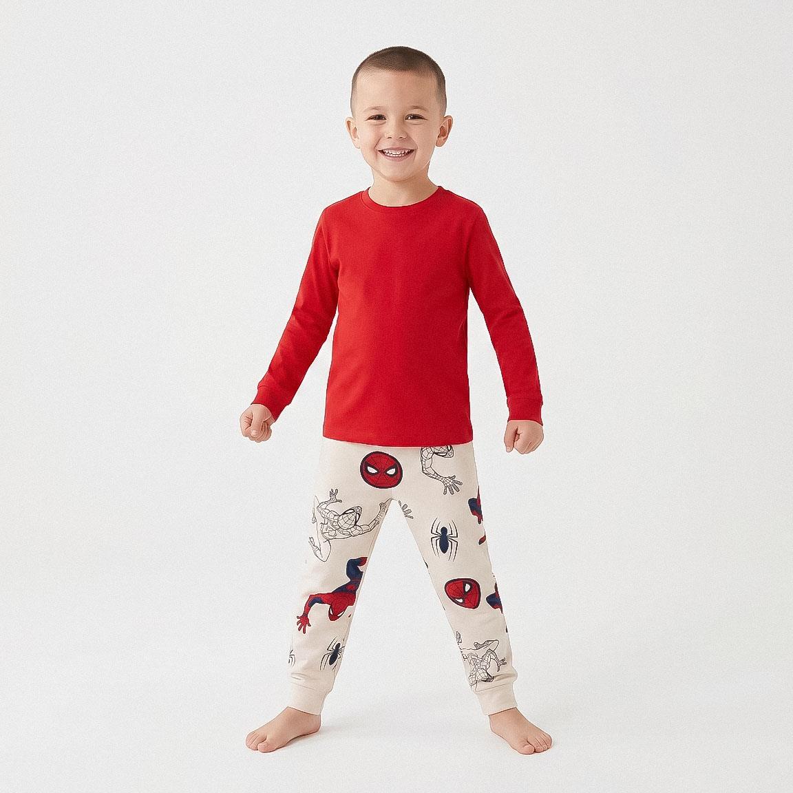 PANTALON LARGO FRENCH TERRY 2 PIEZAS SPIDERMAN