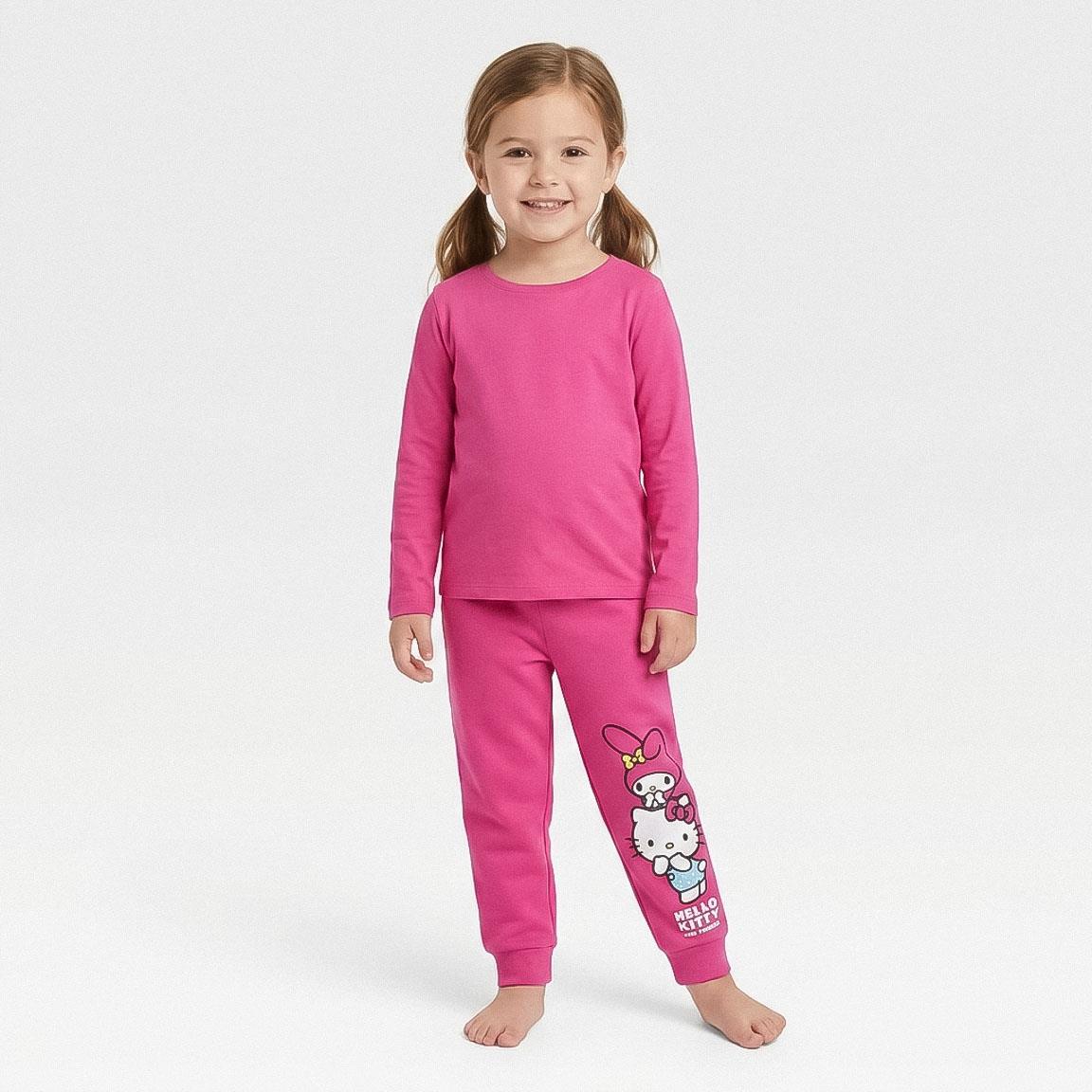 PANTALON LARGO FRENCH TERRY 2 PIEZAS HELLO KITTY