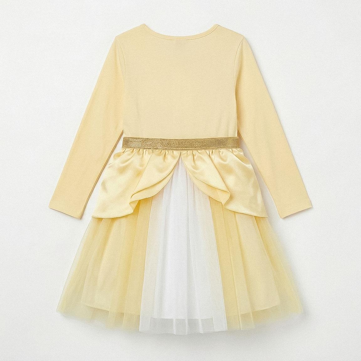 VESTIDO SINGLE JERSEY FANTASIA PRINCESS BELLA Y BESTIA