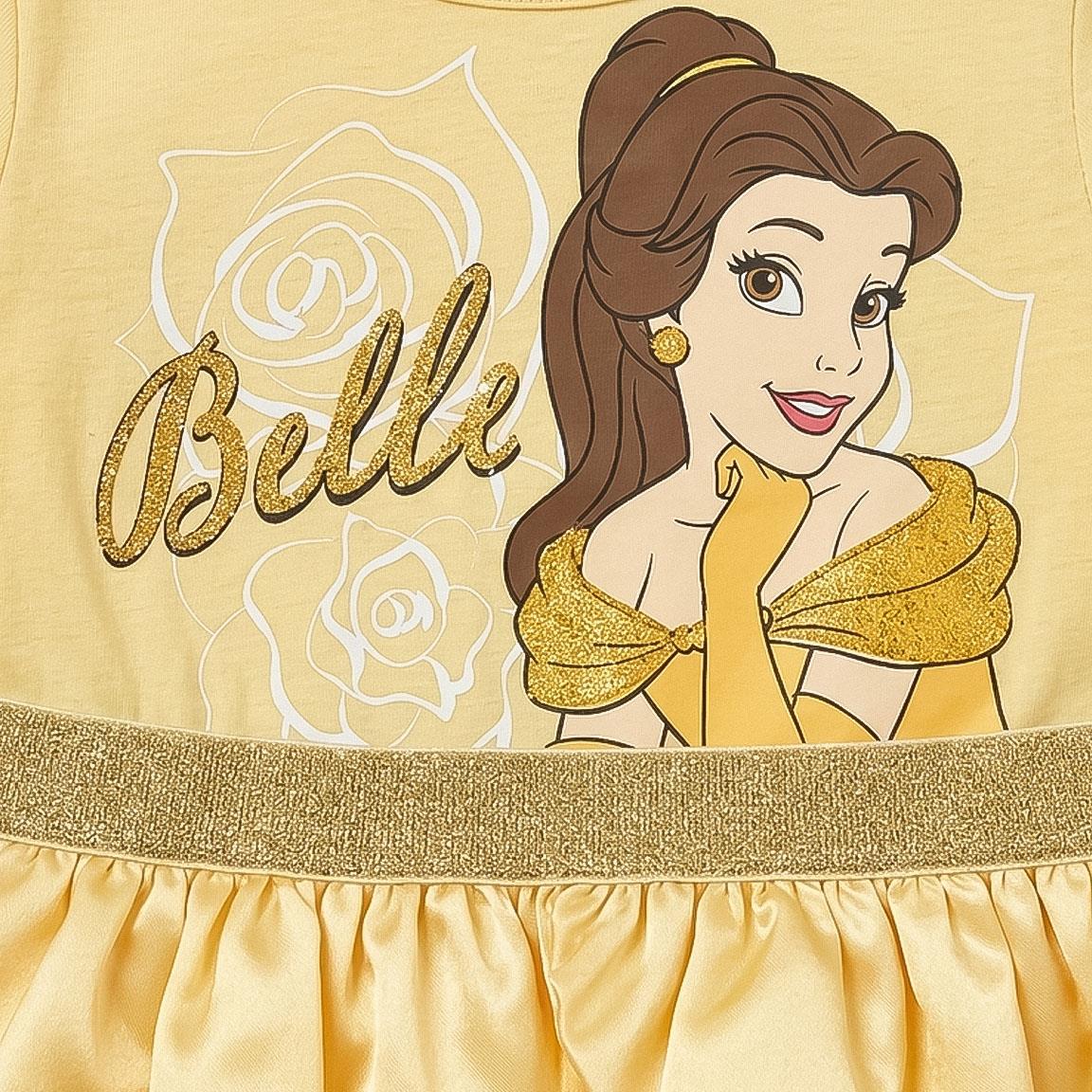 VESTIDO SINGLE JERSEY FANTASIA PRINCESS BELLA Y BESTIA